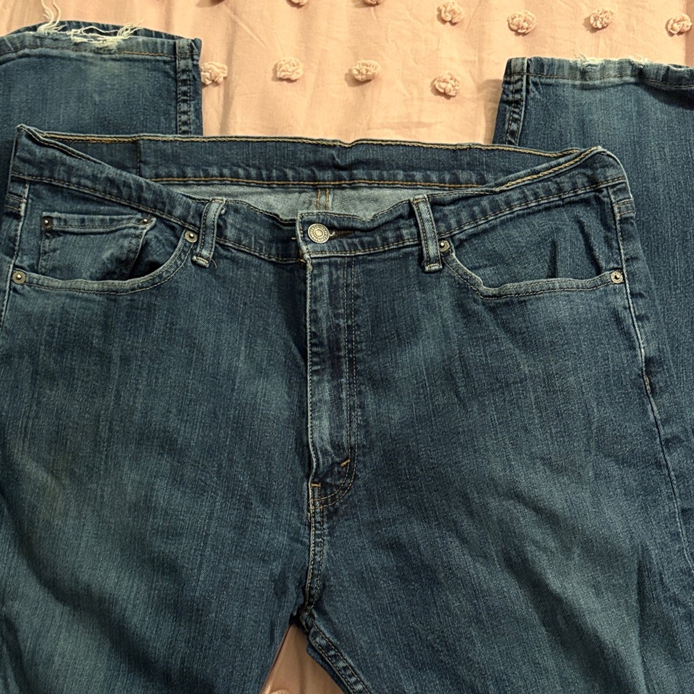 Levi's 505 Men’s Relaxed Fit Blue Denim Jeans 38X32